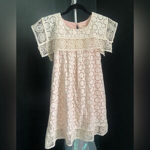 Ivory Lacey dress size 10/12 girls